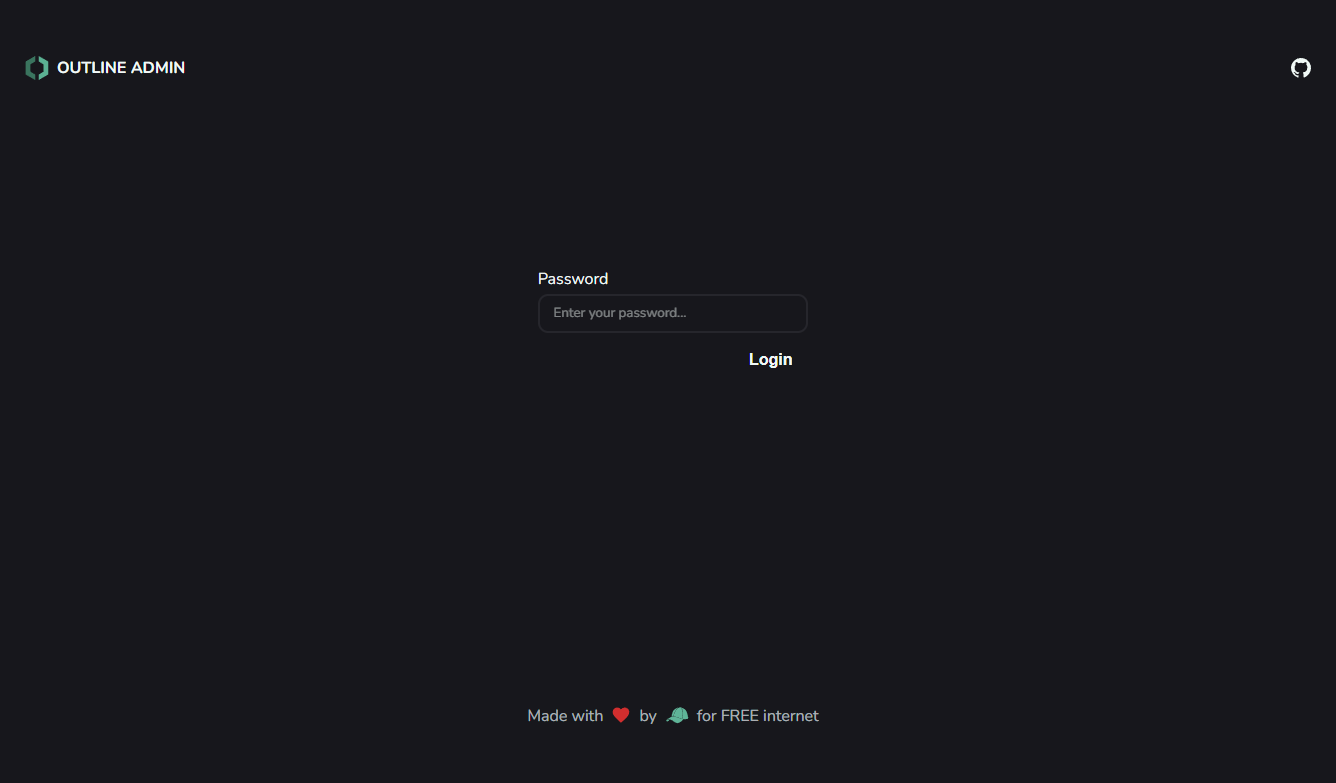 Outline VPN Admin Panel (Laravel) image no0